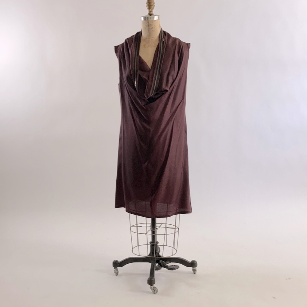 X’as vintage deep cowl dress